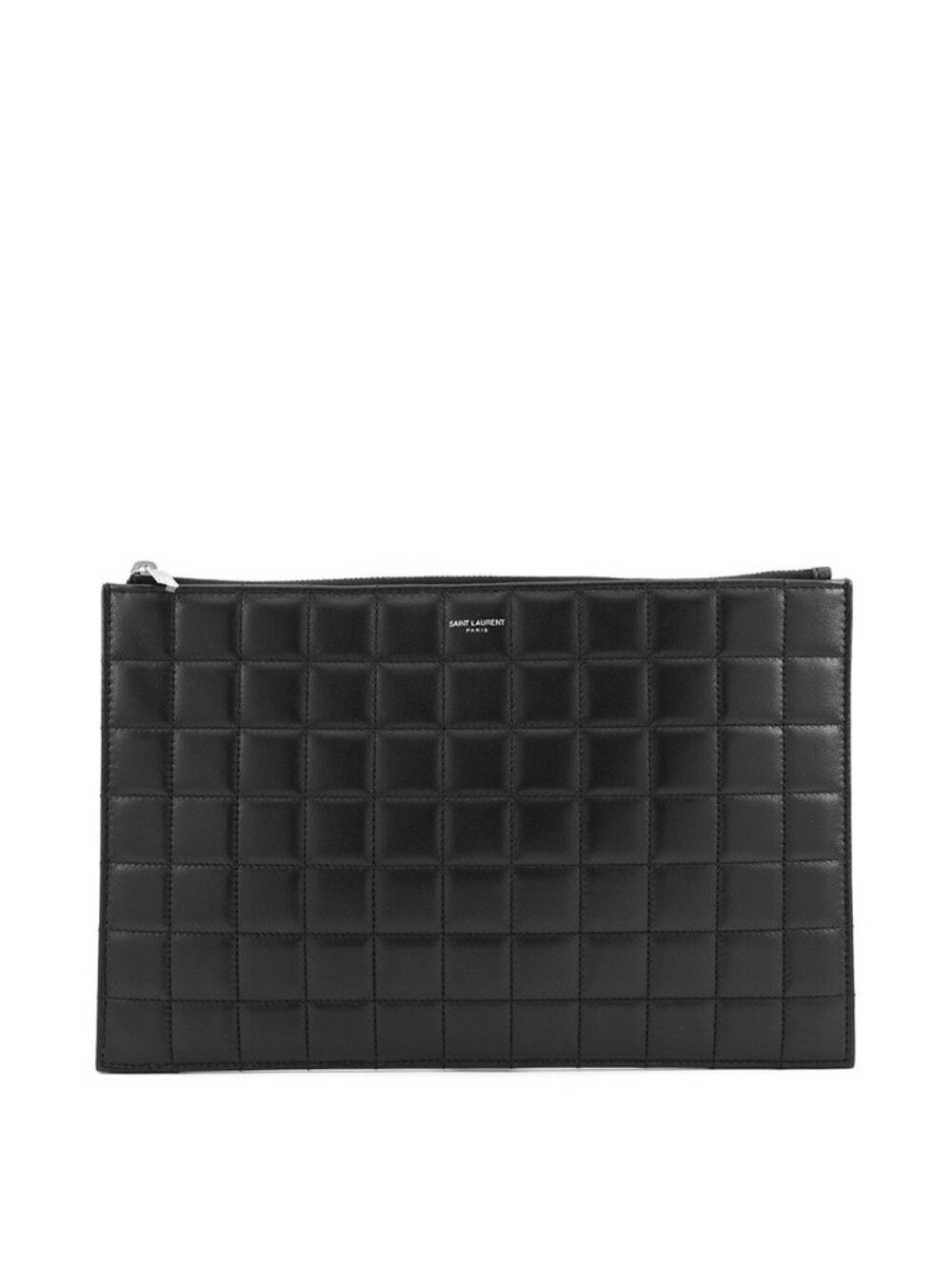 Saint Laurent Paris Clutch Quilted Leather Black